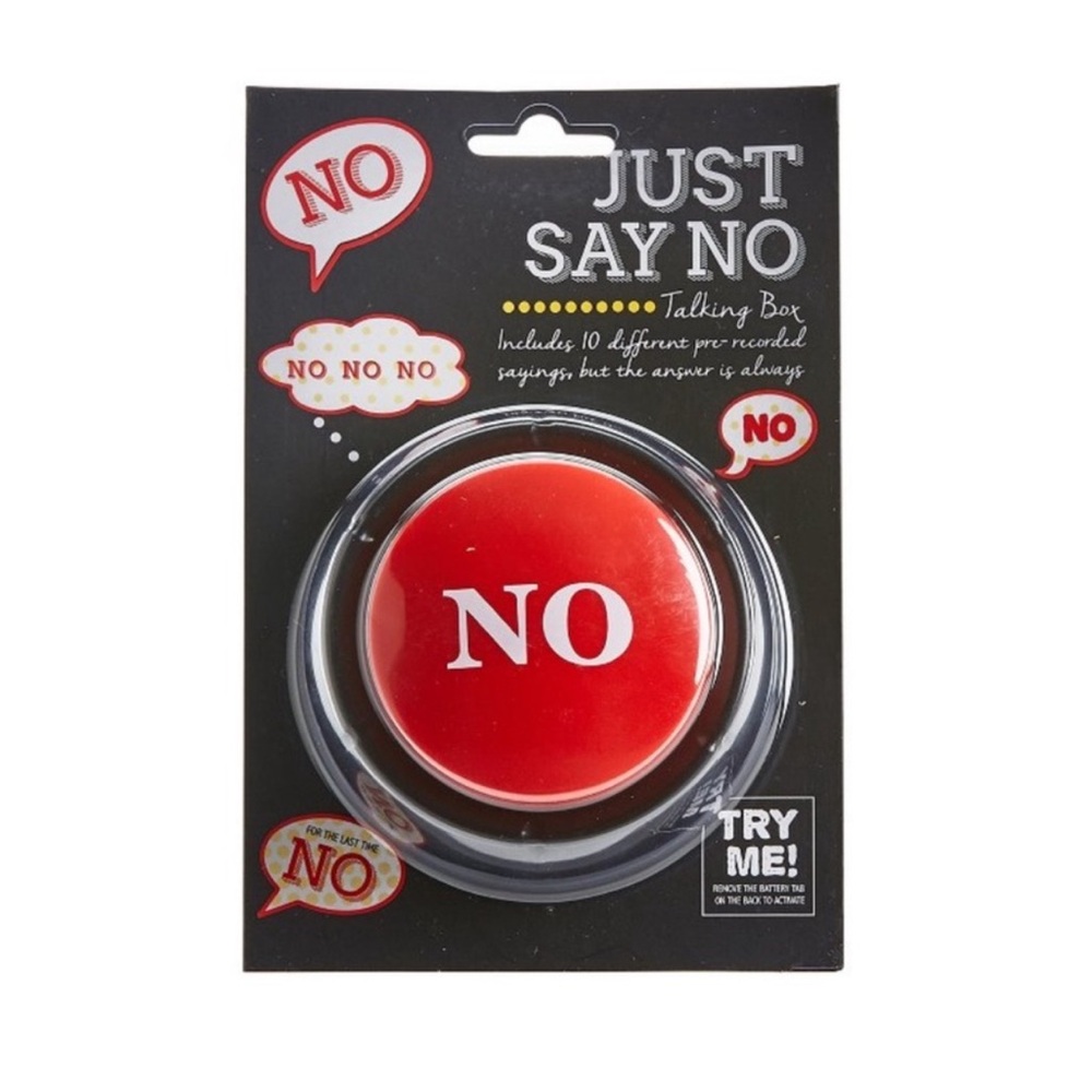 Big Red "No" Novelty Button